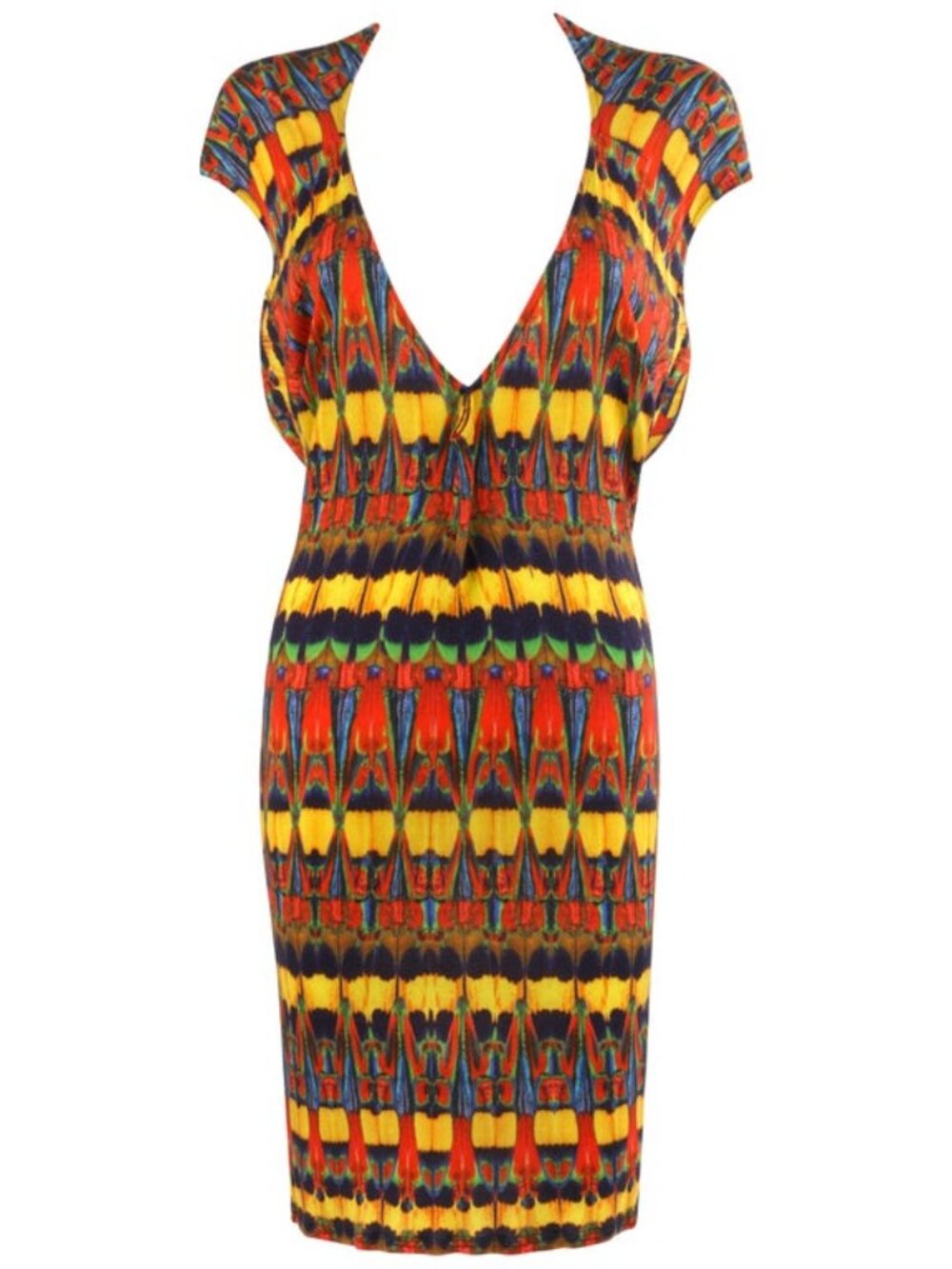 Alexander McQueen S/S 2010 Runway Kaleidoscope Jersey Dress IT 42